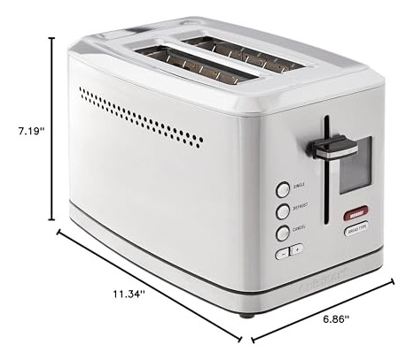 Tostadora Digital De 2 Rebanadas Cuisinart Cpt-720 Con Funci