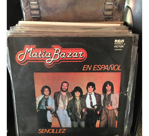 Matia Bazar En Español Vinilo Lp 1988 Rock Folk Country