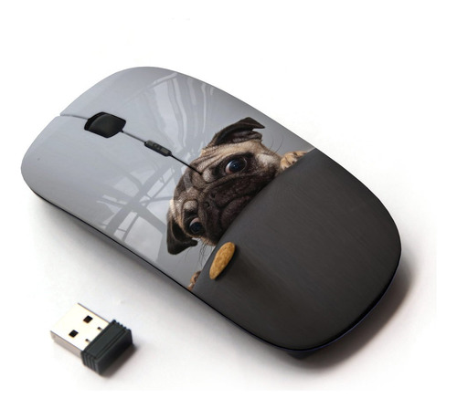 Koolmouse [ Ratón Inalámbrico Óptico 2.4g [pug Arrugado .