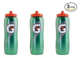 3 X Gatorade Botella Squeeze 32 Oz