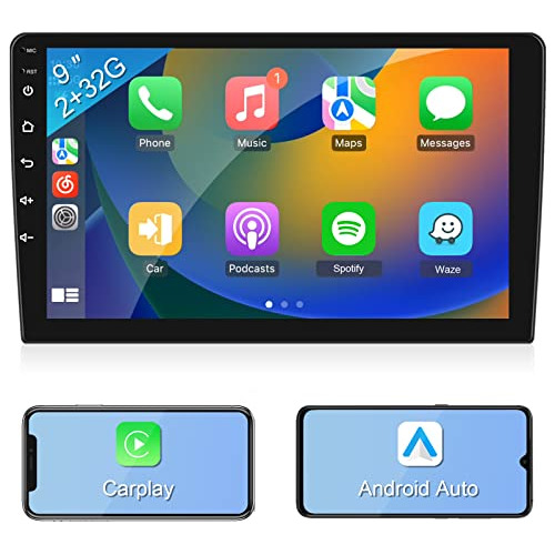 Estéreo Automóvil Android De 9 Pulgadas Carplay Inalã...