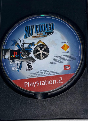 Sly Cooper And The Thievius Raccoonus- Playstation 2
