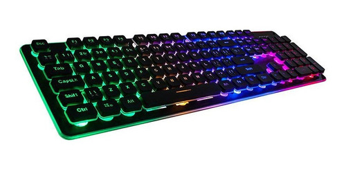 Teclado Gamer Ultraslim Noga Nkb-560 Retroiluminado Rgb Usb