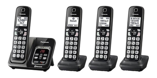 Teléfono Panasonic  KX-TGD564M inalámbrico con Bluetooth - color negro