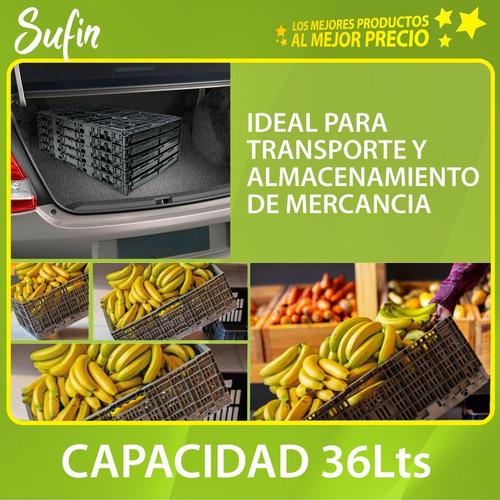 Cajon Multiuso Plegable 60x40x20 Canto Cesto Contenedor