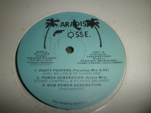 Disco Remixes En Vinyl De Paradise Posse - Varios Artistas