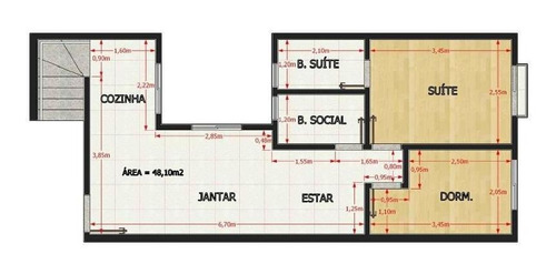 Imagem 6 de 7 de Apartamento Para Venda Em Santo André, Parque Oratório, 2 Dormitórios, 1 Suíte, 1 Banheiro, 2 Vagas - Ve1807_2-1163620