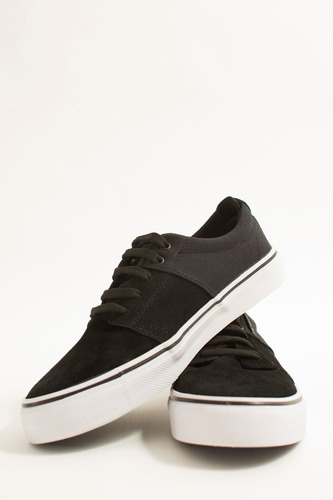 Imagen 7 de 8 de Zapatillas Urbanas Hombre Nauticas Lona Cuero Panchas Skate