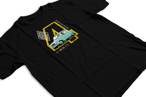 Remera Renault 4 L Autos Retro Verde Aqua