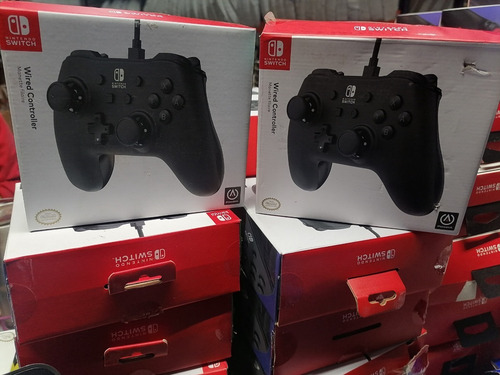 Imagen 6 de 6 de Control Alambrico Para Nintendo Switch Powera - Negro