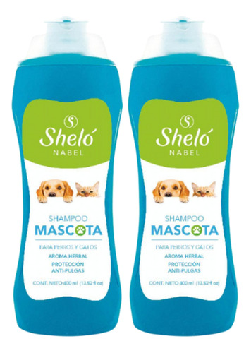 2 Pack Shampoo Para Mascotas Shelo