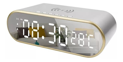 Cargador Wireless Qi Reloj Despertador iPhone Android