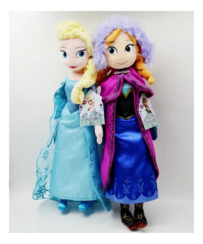 Cc 2 Peças De Boneca De Pelúcia Frozen Elsa Anna, Presente