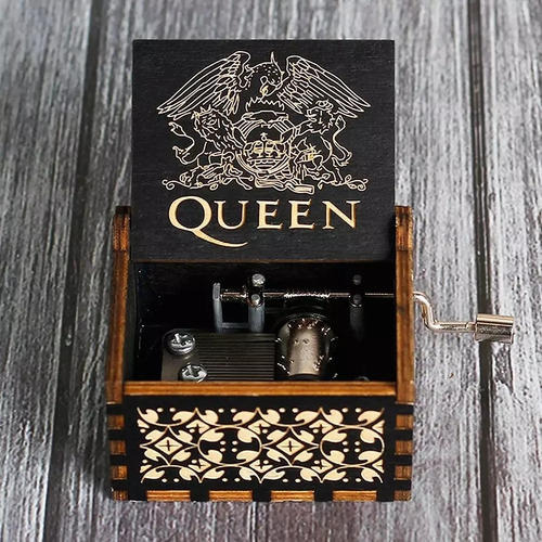 Imagen 2 de 2 de Caja Músical De Queen Banda De Rock Música Manivela