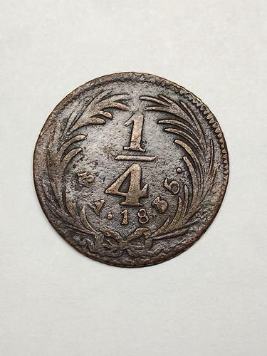 Moneda 1/4 De Real Año 1835