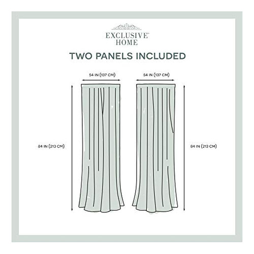 Par De Cortinas Transparentes De Lino 137x213 Cm Blanco Invi