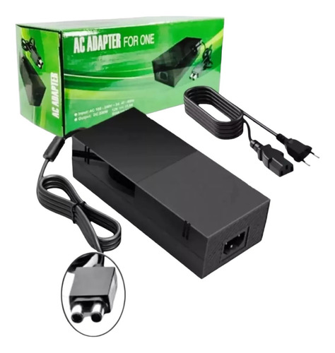 Fonte Para Xbox One Bivolt+ Cabo Força 110-220w Voltagem De Entrada 110v/220v (bivolt)