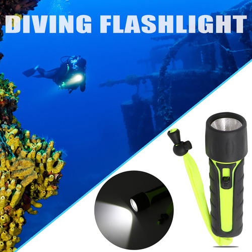 Nueva Linterna Led De Buceo Con Luz Fuerte, 4 Luces Aa Para