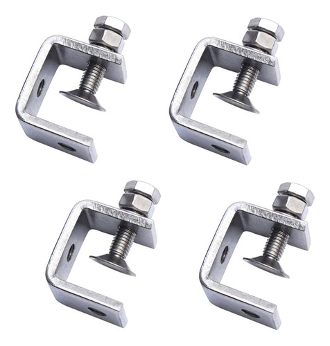 Braçadeira C De Aço Inoxidável, 4 Peças, Braçadeira