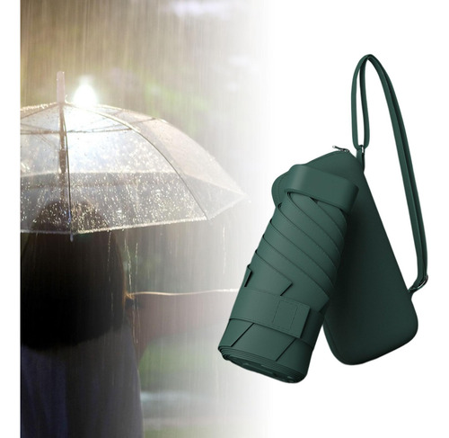 De Viaje Mini Fuerte Para Viajes Camping Verde Oscuro