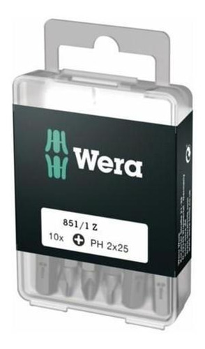 Set De Puntas Phillips Ph 2 X 25 Mm Wera 