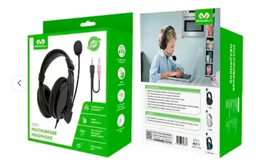 Auriculares Gamer Pc Consolas Celular Miccell , Color Negro Negro