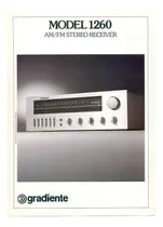 Comprar Catálogo u002F Folder : Receiver Gradiente Model 1260 # Novo Okm