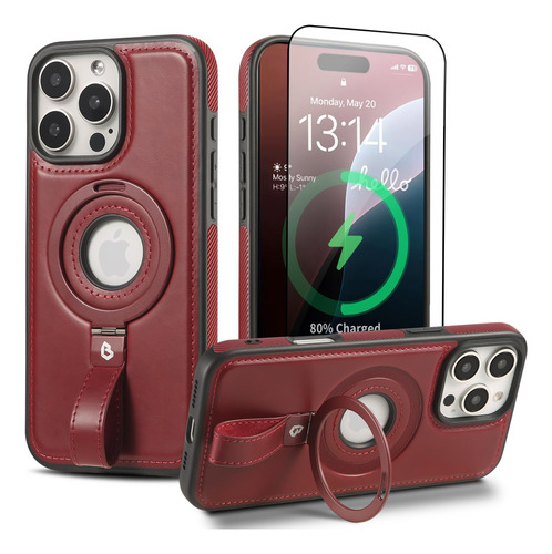 Capa Para iPhone 16 Pro Max Butaiga Capture Grip Loop Stand