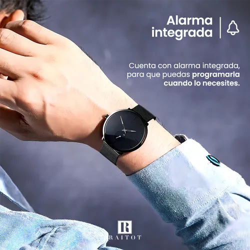 Reloj Hombre Skmei 9185 Malla Acero Minimalista Elegante Color De