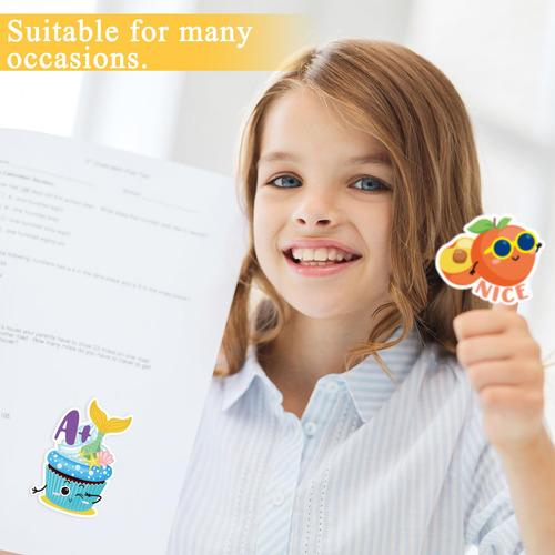 Pegatinas Scratch And Sniff Jetec, 300 Unidades, Para Niños