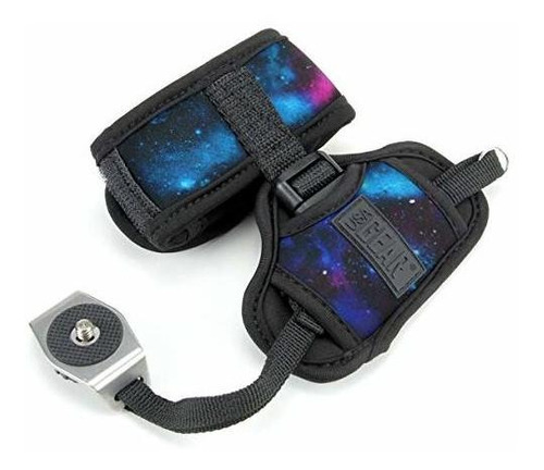Imagen 3 de 5 de Correa De Mano Para Camara Profesional Estilo Galaxia Negro