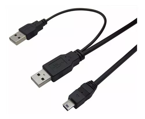 Cable Mini Usb Y Dual Doble Alimentación - Factura A / B