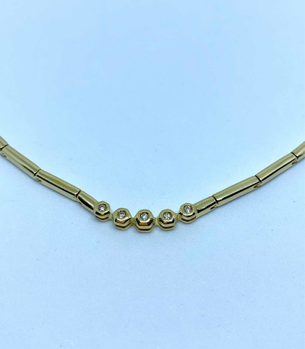 Glitter Joias - Colar H Stern Ouro E 8 Pontos Diamantes