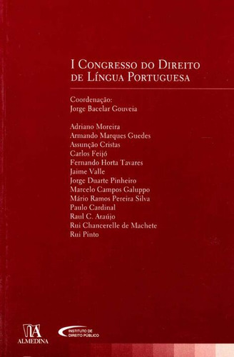 Libro I Congresso Do Direito De Ling De Gouveia Jorge Bacela