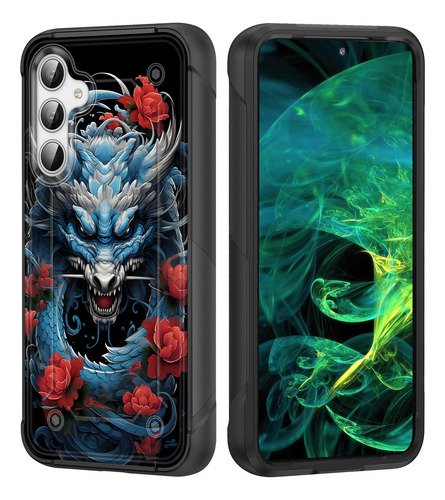 Funda Para Galaxy S23 Fe Dragon Rosa 6.4 PuLG Duro Policarbo