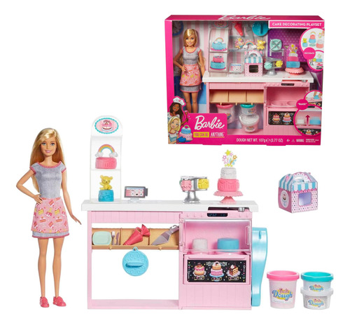 Barbie Y Su Pastelería Set Original Decora Tus Pasteles 