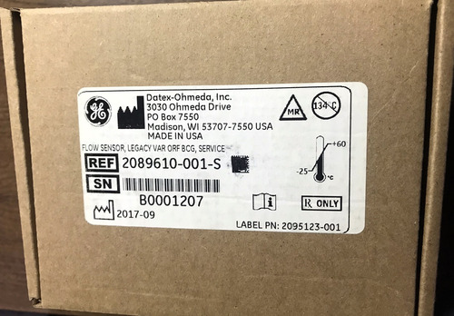 Sensor De Flujo Máquina De Anestesia General Electric