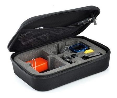 Estuche Maletin Rigido Mediano Compatible Gopro 22x17x6,5cm