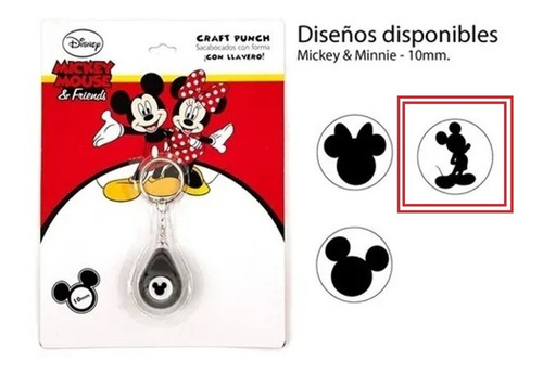 Sacabocado 1cm Llavero Oficial Disney Mickey Mouse & Friends