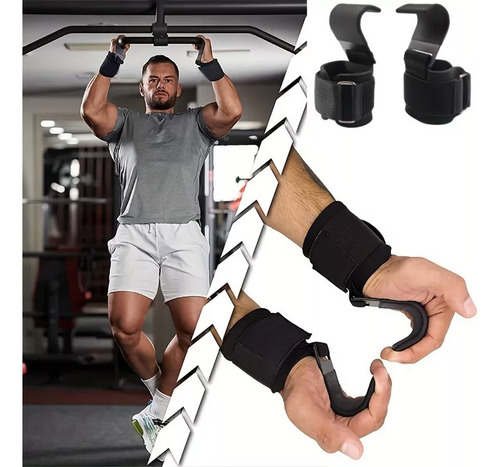 Straps Gancho Gancho De Pulso Para Treinamento Físico Um Par