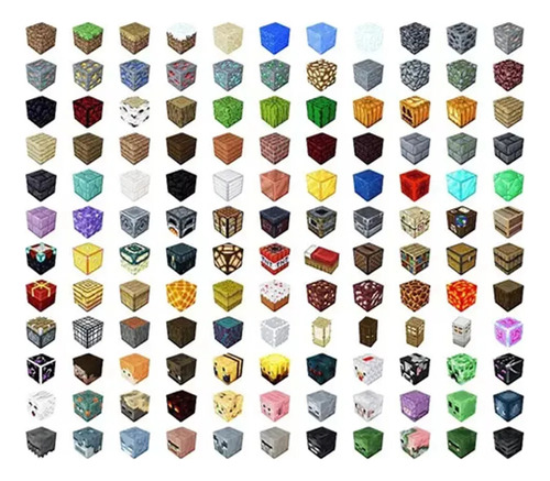 136 Piezes +8 Muñecas Bloques Magnéticos Minecraft Construct