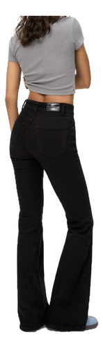 Pantalon Jean Oxford Elastizado Tiro Alto Calce Perfecto