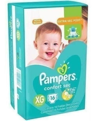 Pañal Pampers Confort Sec Xg 16 Unidades / Superstore
