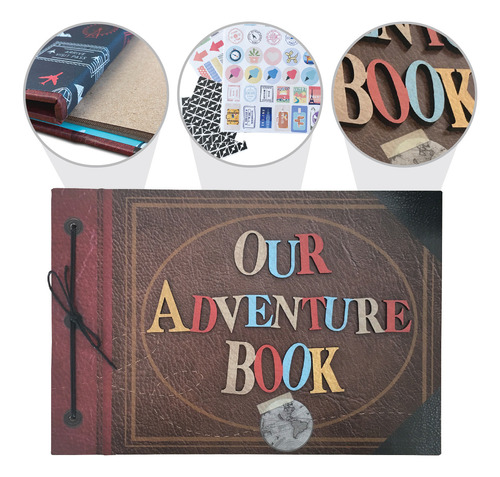 Album Para Fotos 50 Hojas - Our Adventure Book - Versión 3d
