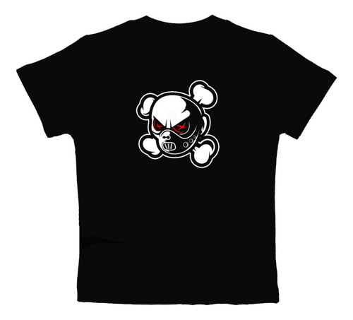 Remera De Calavera Con Bosal