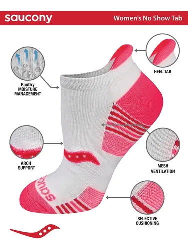 Calcetines Deportivos Saucony Performance Heel Tab Para Muje