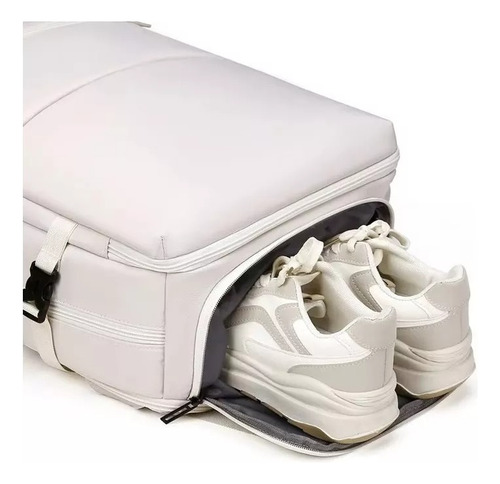 Mochila De Viaje Carry On Equipaje Cabina Avión Viral Amazon Gris Liso