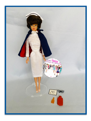 Barbie Bubble Cut Enfermera De Los 60s (Usado)