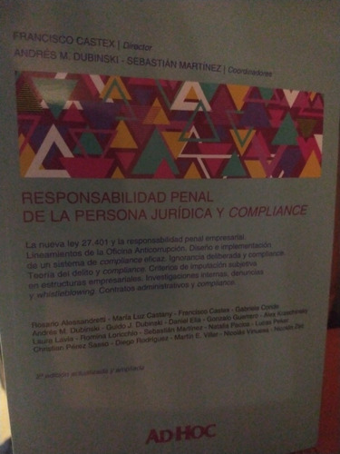 Responsabilidad Penal De La Persona Jurídica Compliance 2da