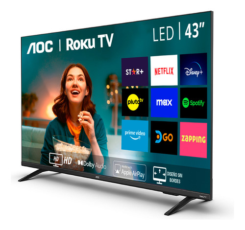 Smart Tv Aoc 43 Led Full Hd Negro 43s5135